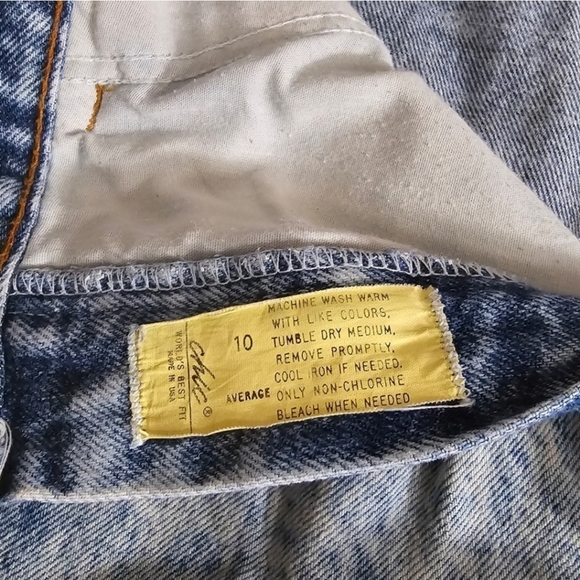 Vintage Chic 80s acid wash distressed jeans sz 10 - Picture 9 of 9